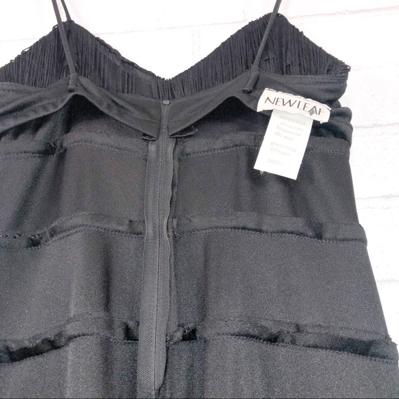 Vintage New Leaf Fringe Flapper Dress - Picture 13 of 16